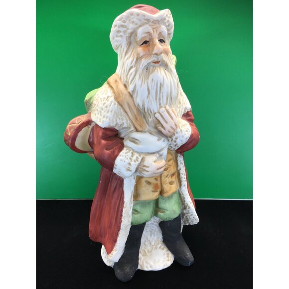 Vtg Santa Claus Saint Nicholas Figurine Porcelain Christmas Holiday Home Decor - Picture 8 of 16